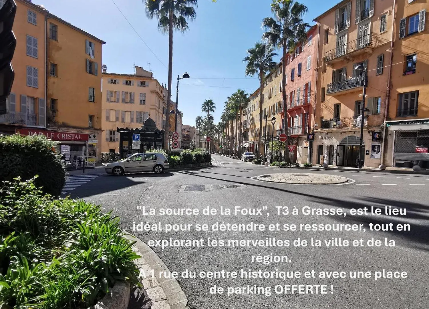 3 Pieces, Tout A Pied Et Tout Equipe, Avec Balcon Et Machines A Laver, Parking Offert Et Bus Direct Aeroport De Nice Grasse Apartment
