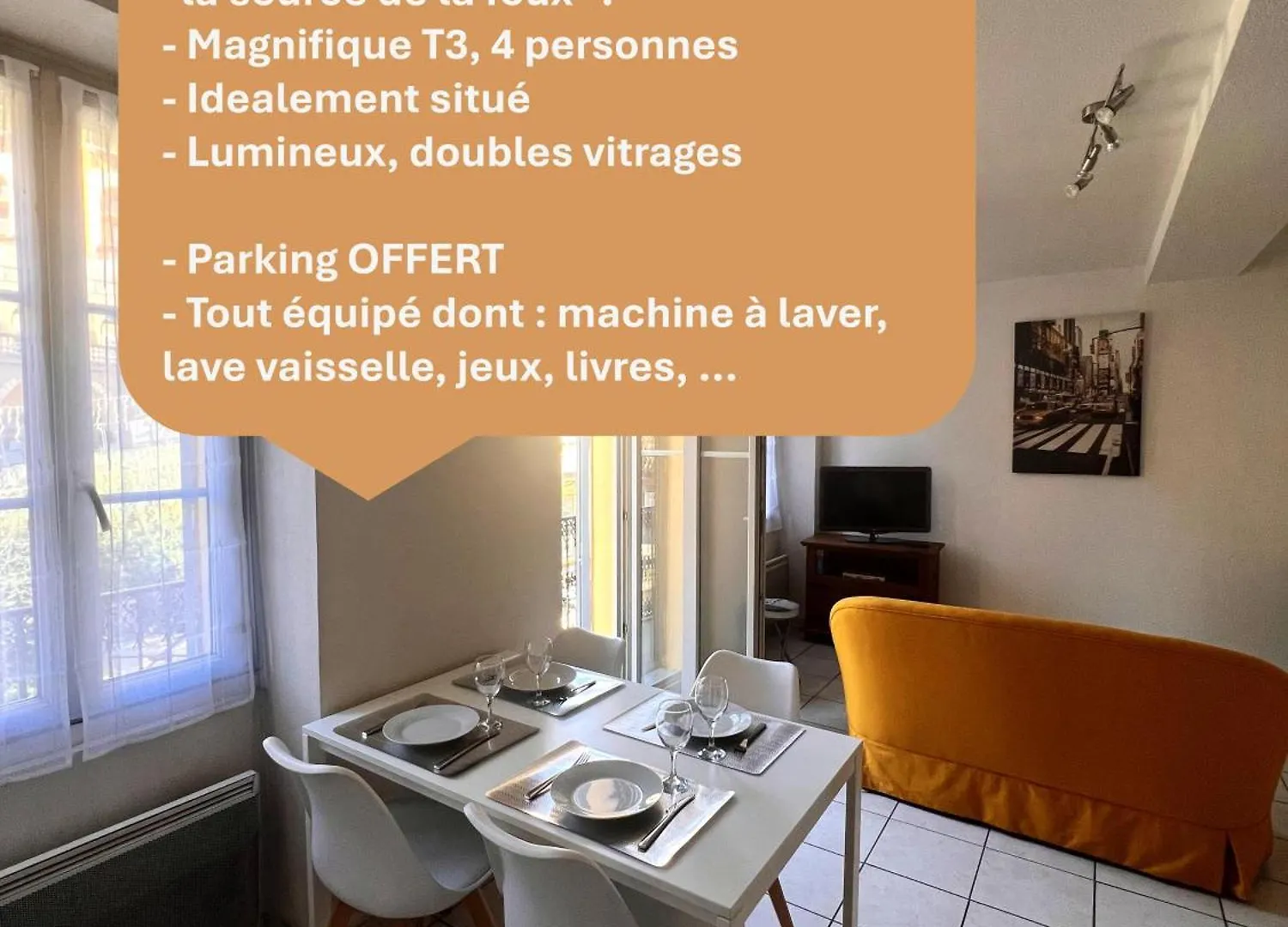 3 Pieces, Tout A Pied Et Tout Equipe, Avec Balcon Et Machines A Laver, Parking Offert Et Bus Direct Aeroport De Nice Grasse Frankreich